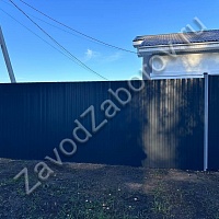 Забор из профнастила на дачный участок